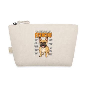 Hunde Sprüche Hundehalter Geschenk Gassi Geschenk - Bio-Täschchen - Natur - Vorne