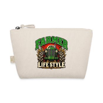 Farmer Life Style Traktor-Grafik - Bio-Täschchen - Natur - Vorne