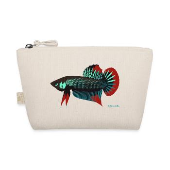 Betta imbellis, Kampffisch Wildform aus Thailand - Bio-Täschchen - Natur - Vorne
