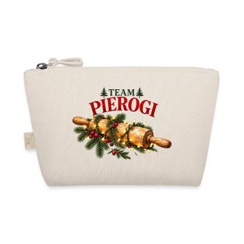 Polnisches Weihnachts-Pierogi-Nudelholzdesign - Bio-Täschchen - Natur - Vorne