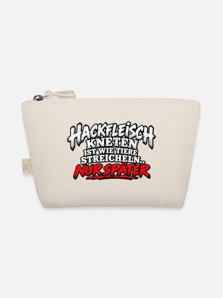 Hackfleisch Kneten Spruch T-Shirt - Bio-Täschchen - Natur