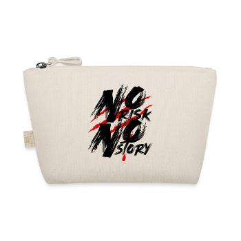 No Risk No Story – Mut Risiko Motivation Spruch - Bio-Täschchen - Natur - Vorne