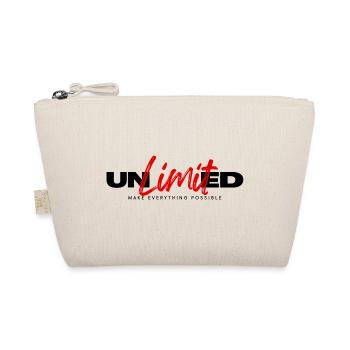 Unlimited – Motivation Erfolg Mindset Spruch - Bio-Täschchen - Natur - Vorne