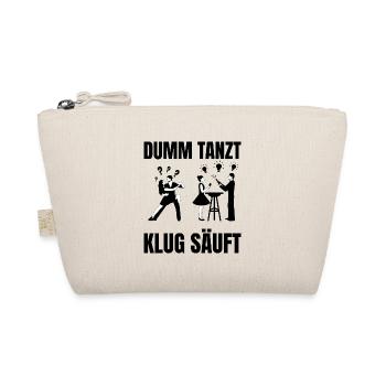 DUMM_TANZT-_KLUG_SAUFT - Bio-Täschchen - Natur - Vorne