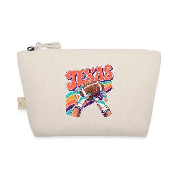 Texas Football Retro Stil - Bio-Täschchen - Natur - Vorne