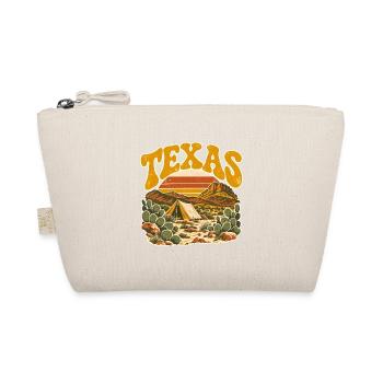 Texas Wüstensonnenuntergang Retro - Bio-Täschchen - Natur - Vorne
