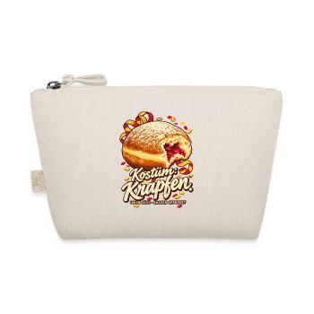 Kostüm Krapfen Fasching - Bio-Täschchen - Natur - Vorne