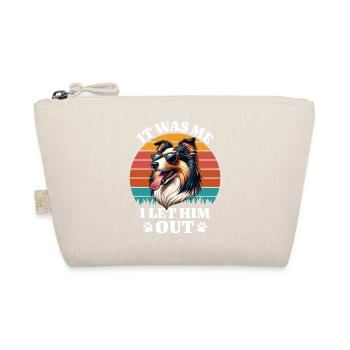 Lustige Langhaar Collie Sprüche - Bio-Täschchen - Natur - Vorne