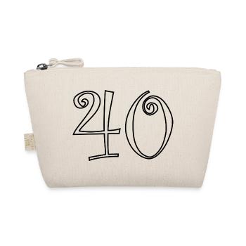 40. 40 JAHRE. 40-JÄHRIGES JUBILÄUM. 40-JÄHRIGES JUBILÄUM. - Bio-Täschchen - Natur - Vorne