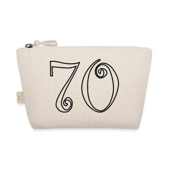 70. 70 JAHRE. 70-JÄHRIGES JUBILÄUM. 70-JÄHRIGES JUBILÄUM. - Bio-Täschchen - Natur - Vorne