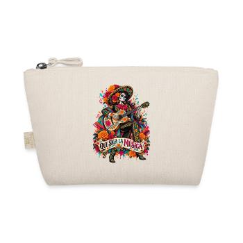 Día Muertos Gitarrenmusik Portrait - Bio-Täschchen - Natur - Vorne