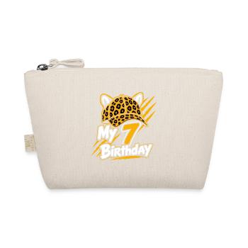 My 7 Birthday Leopard Party - Bio-Täschchen - Natur - Vorne