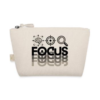 Focus – Fokus Mindset Konzentration Motivation - Bio-Täschchen - Natur - Vorne