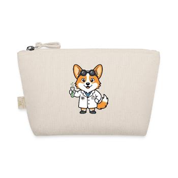 Süßes Kawaii Corgi Science Lover Welpenhemd - Bio-Täschchen - Natur - Vorne