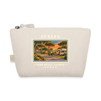 Italien Lido delle Nazioni Camping Vintage Reisema - Bio-Täschchen - Natur - Vorne