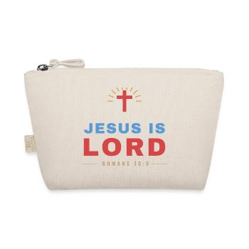 Jesus Is Lord – Romans 10:9 Christian - Bio-Täschchen - Natur - Vorne