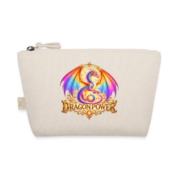 Regenbogendrache – Dragon Power & Mandala - Bio-Täschchen - Natur - Vorne