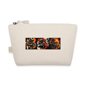 Gamer Motiv Ego Shooter - Geschenk für Zocker - Bio-Täschchen - Natur - Vorne