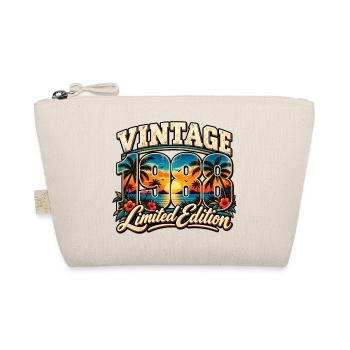 Vintage 1988 – Retro Sunset Jahrgang Design - Bio-Täschchen - Natur - Vorne