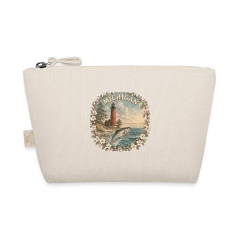 Michigan – Great Lakes USA State Vintage Art - Bio-Täschchen - Natur - Vorne