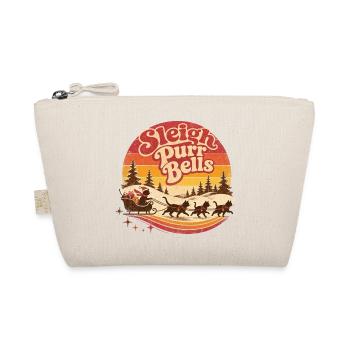 Retro Sleigh Purr Bells Weihnacht - Bio-Täschchen - Natur - Vorne