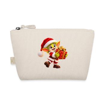Wenuma mit Weihnachtsgeschenk - Bio-Täschchen - Natur - Vorne