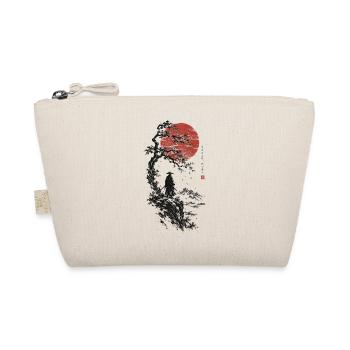 Roter Mond, Bonsai und Samurai - Bio-Täschchen - Natur - Vorne