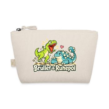 Dinosaurier Partnerlook Paar Humor Geschenk - Bio-Täschchen - Natur - Vorne
