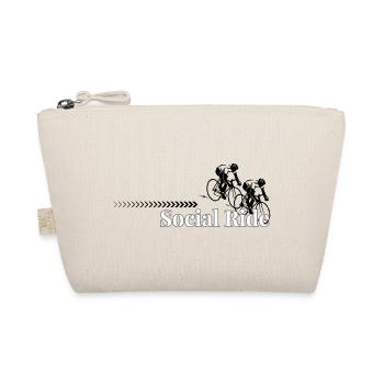 Social Ride Retro Typography - Bio-Täschchen - Natur - Vorne