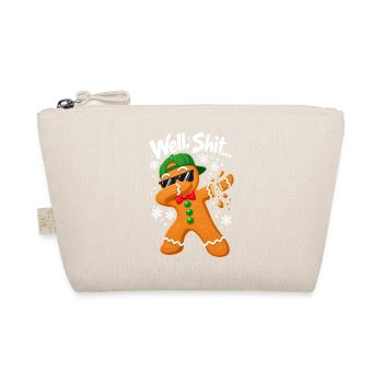 Well Shit Dabbing Gingerbread Man Funny Christmas - Bio-Täschchen - Natur - Vorne