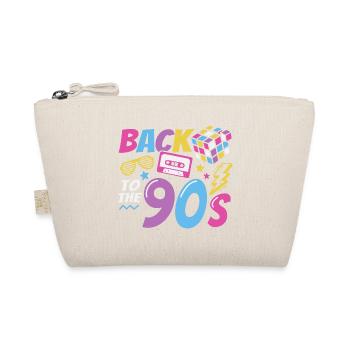 90er Jahre Party Kostüm Retro 90s Mottoparty - Bio-Täschchen - Natur - Vorne