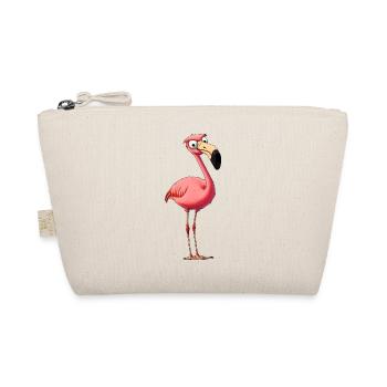 Cooler Flamingo - Bio-Täschchen - Natur - Vorne