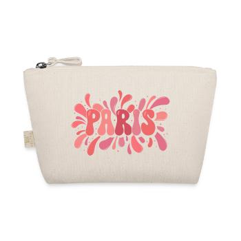 París Rosé Splash Pop-Art - Bio-Täschchen - Natur - Vorne