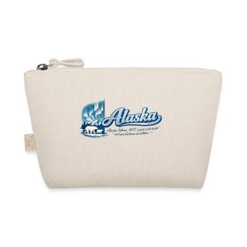 Alaska Retro Vintage Glacier Bear Mountain Design - Bio-Täschchen - Natur - Vorne