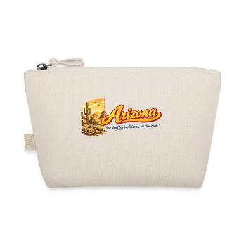 Arizona Retro Vintage Desert Cactus Sunset Design - Bio-Täschchen - Natur - Vorne