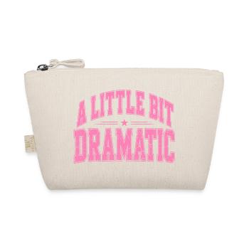 Ein wenig dramatischer Pink Schriftzug - Bio-Täschchen - Natur - Vorne