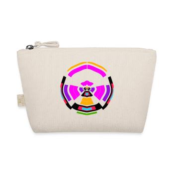 Neon Mandala Farbkreis - Bio-Täschchen - Natur - Vorne