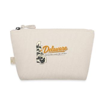 Delaware Retro Vintage First State Blue Hen Design - Bio-Täschchen - Natur - Vorne