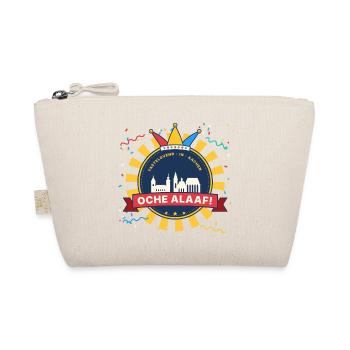 Oche Alaaf Aachen Karneval Emblem mit Narrenkappe - Bio-Täschchen - Natur - Vorne