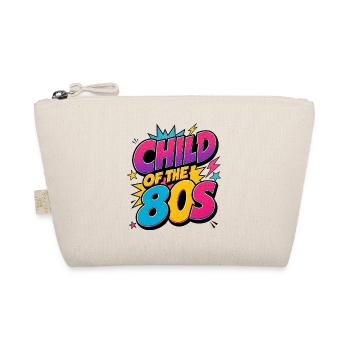 Kind der 80er – Child of the 80s Retro Neon - Bio-Täschchen - Natur - Vorne