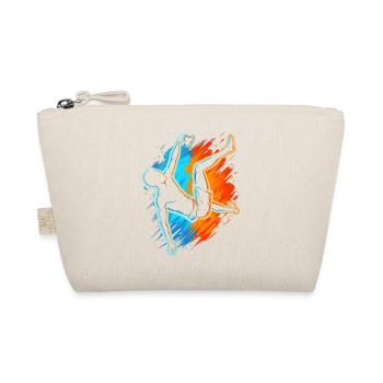 Klettern Berge Kletterer Bouldern Kinder Herren - Bio-Täschchen - Natur - Vorne