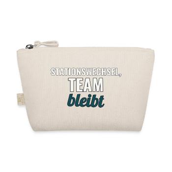 Abschiedsgeschenk fürs Pflegeteam beim Wechsel - Bio-Täschchen - Natur - Vorne