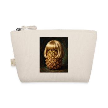 Ananas Perücke - Bio-Täschchen - Natur - Vorne