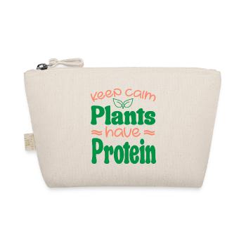 Keep Calm Pflanzen haben Protein - Bio-Täschchen - Natur - Vorne
