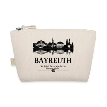 Bayreuth Skyline Silhouette - Bio-Täschchen - Natur - Vorne