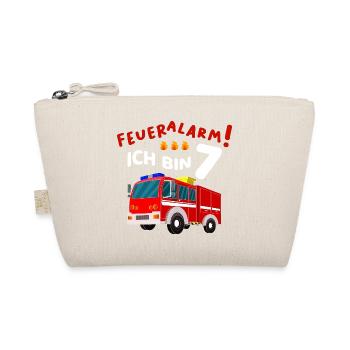 Feueralarm 7. Geburtstag Junge Feuerwehr 7 Jahre - Bio-Täschchen - Natur - Vorne