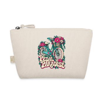 Pedal Paradise Blumenrad Illustration - Bio-Täschchen - Natur - Vorne