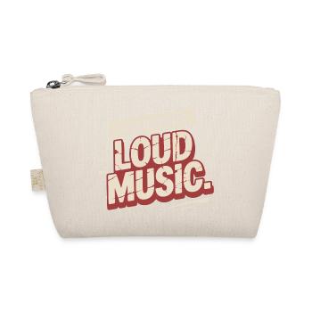 Clean Living Loud Music Straight Edge Nüchtern - Bio-Täschchen - Natur - Vorne