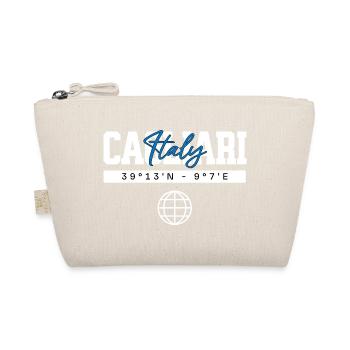 Cagliari Italien Koordinaten Reise Souvenir - Bio-Täschchen - Natur - Vorne