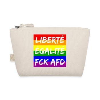 LIBERTÉ ÉGALITÉ FCK AFD REGENBOGEN FCK NZS, NO NZS - Bio-Täschchen - Natur - Vorne